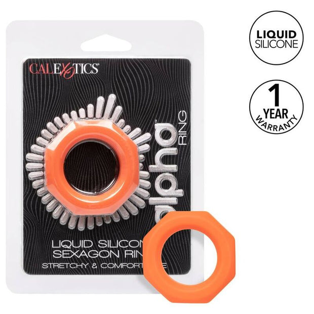 Calexotics - Anello Alpha Sexagon Arancione