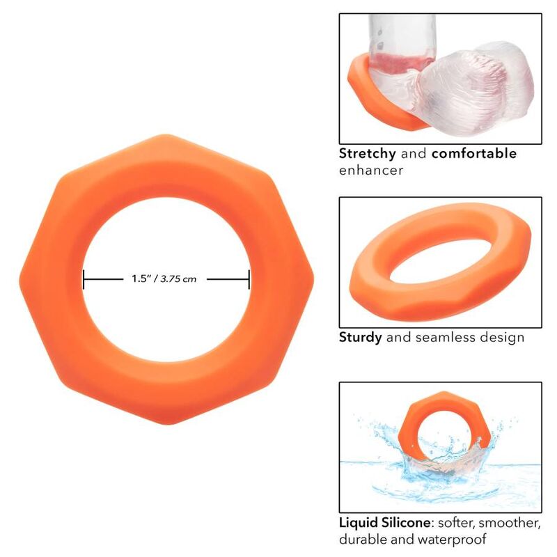 Calexotics - Anello Alpha Sexagon Arancione