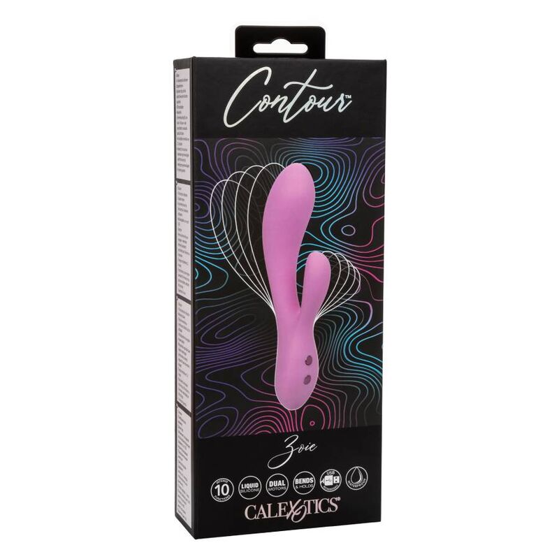 Calexotics Contour Zoie Vibratore Rabbit Premium in Silicone - immagine 14