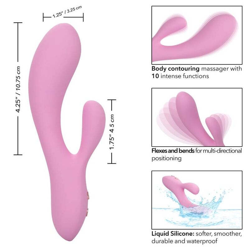 Calexotics Contour Zoie Vibratore Rabbit Premium in Silicone - immagine 3