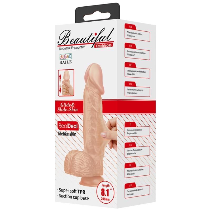Baile - Bellissimo Incontro Catoblepas Dildo Flessibile Realistico 20,6 Cm Naturale