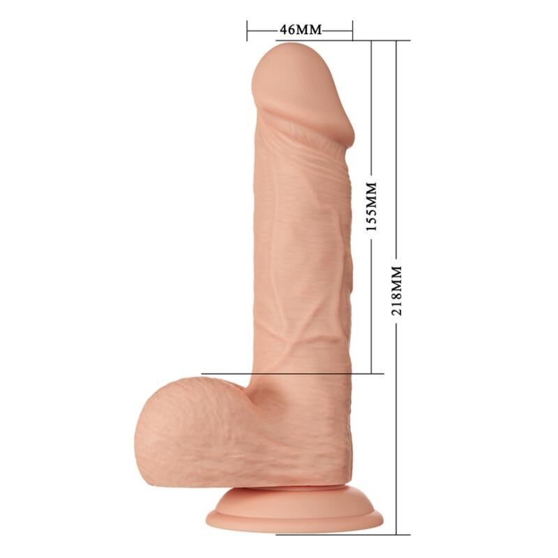 Baile - Bellissimo Incontro Bahamut Dildo Realistico Flessibile 21,8 Cm Naturale