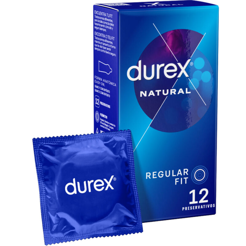 Durex Natural Plus Preservativi Classici in Lattice - 12 Pezzi