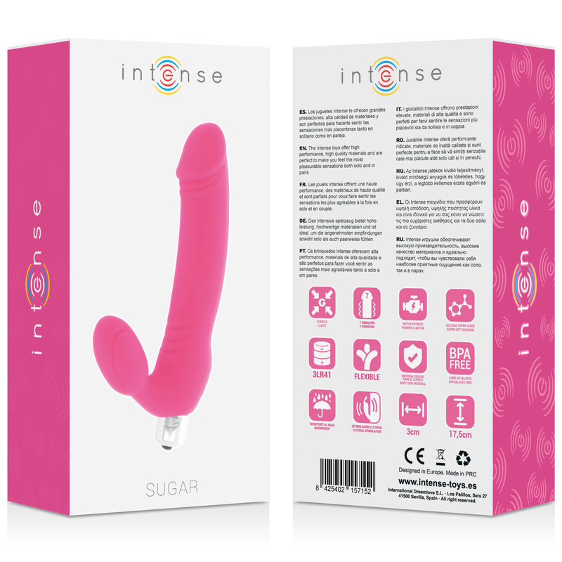 Intense Zucchero Vibratore 7 Velocità Silicone Fucsia - immagine 6