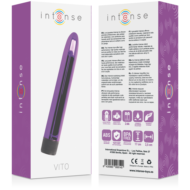 Fun Toys Intense Vito Lilla - Stimolatore in Silicone Premium - immagine 4