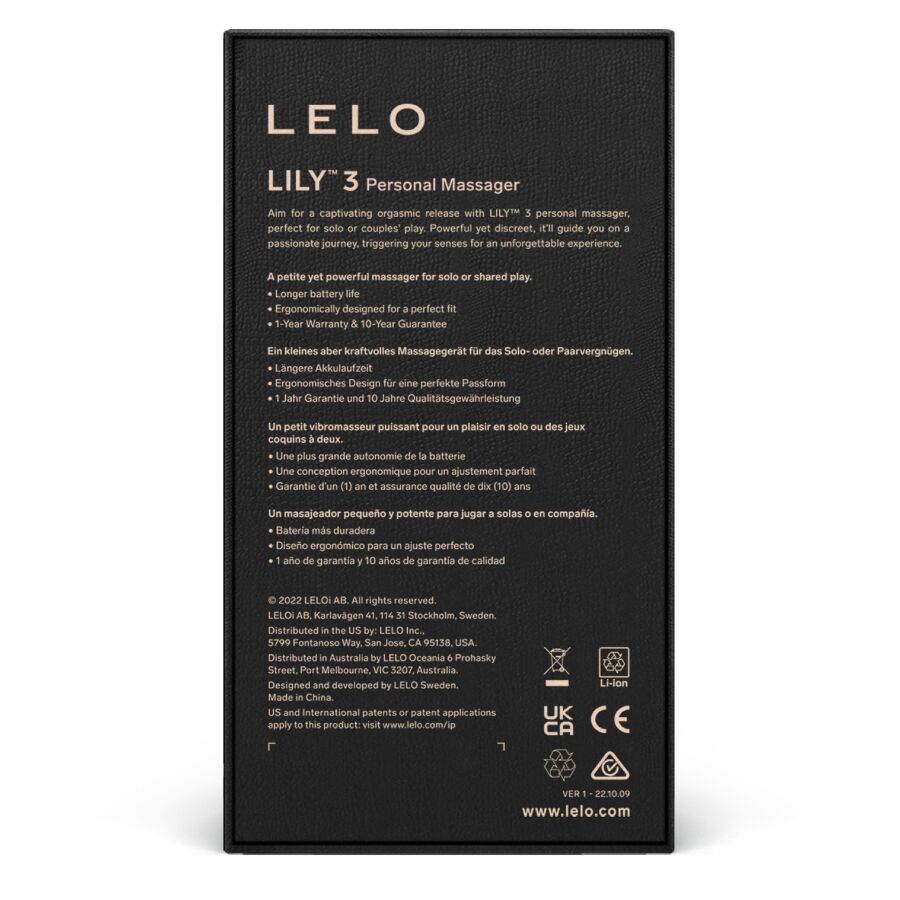 Lelo LILY™ 3 Massaggiatore Personale, Mini Vibratore Ricaricabile e Impermeabile
