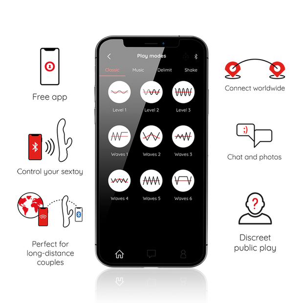 Oninder Oslo Nero Vibratore Smart con App e Rotazione Premium - immagine 2