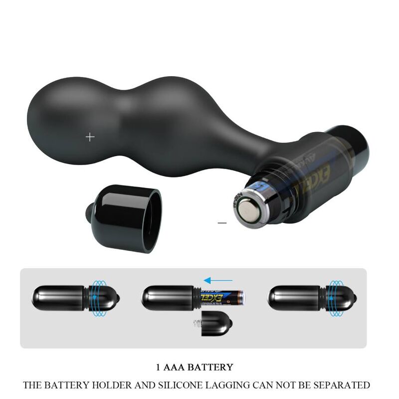 Mr Play - Vibratore Anale In Silicone Nero