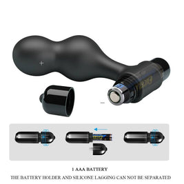 Mr Play - Vibratore Anale In Silicone Nero