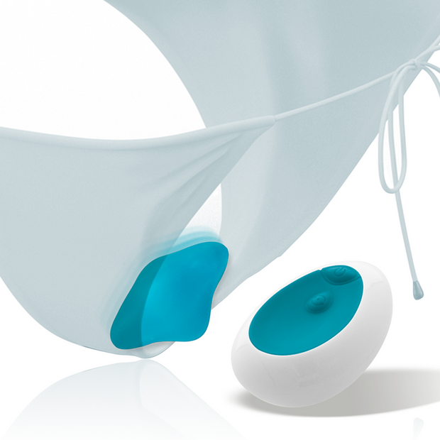 Control Intense Samantha Vibratore con Telecomando in Silicone Blu - immagine 2
