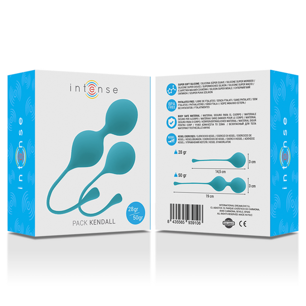 Intense Kendall Blu - Palle Kegel in Silicone per Pavimento Pelvico - immagine 2