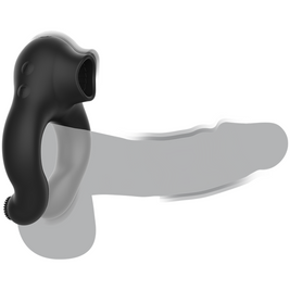 Black&Silver Anello Vibrante 3 Motori Ricaricabile Premium - immagine 3