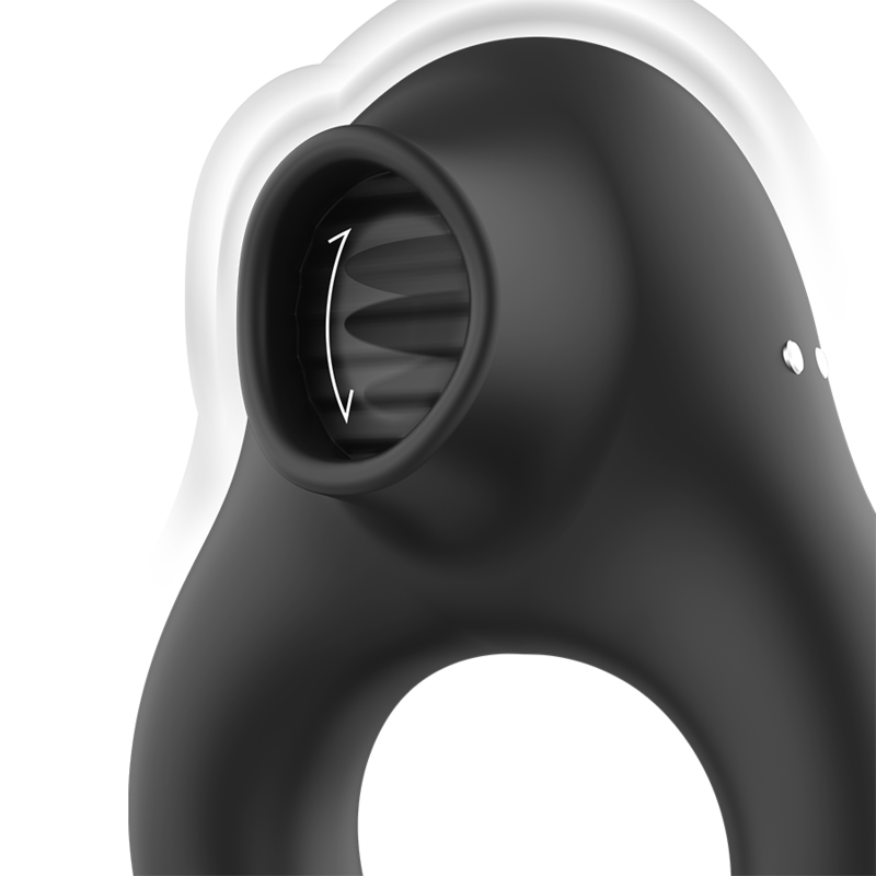 Black&Silver Anello Vibrante 3 Motori Ricaricabile Premium - immagine 5