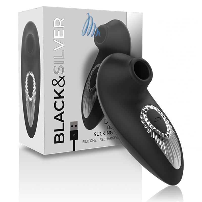 Black&Silver Drake Deluxe Vibratore Mini con Funzione Succhiante