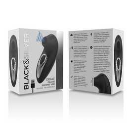 Black&Silver Drake Deluxe Vibratore Mini con Funzione Succhiante - immagine 6
