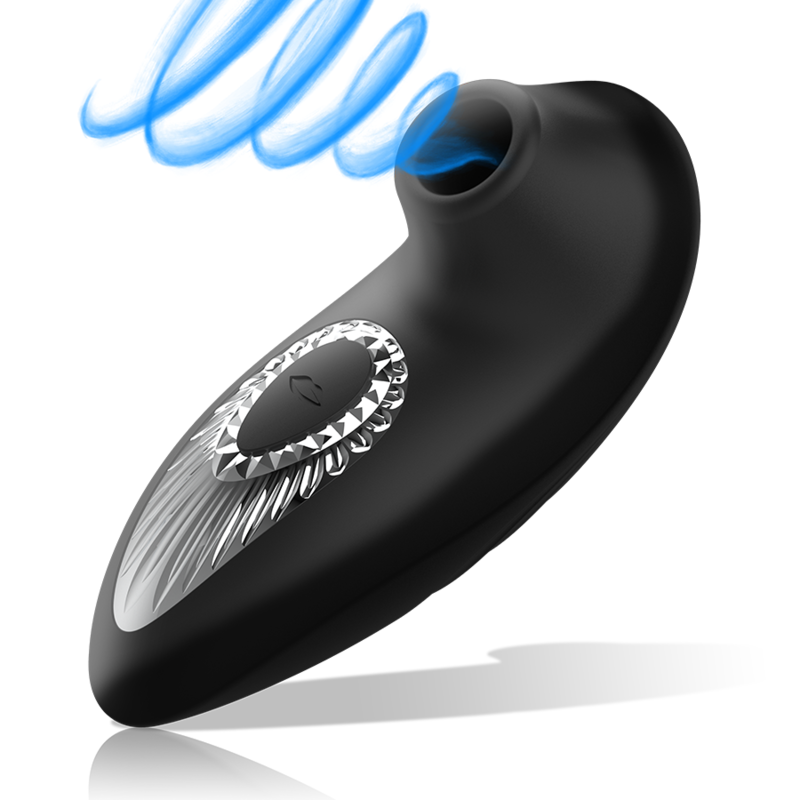 Black&Silver Drake Deluxe Vibratore Mini con Funzione Succhiante - immagine 3