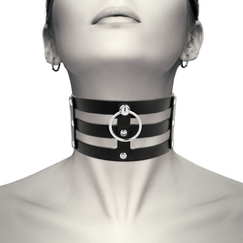 Coquette Chic Desire - Collana In Pelle Vegana Stile Fetish