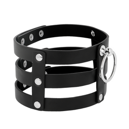 Coquette Chic Desire - Collana In Pelle Vegana Stile Fetish