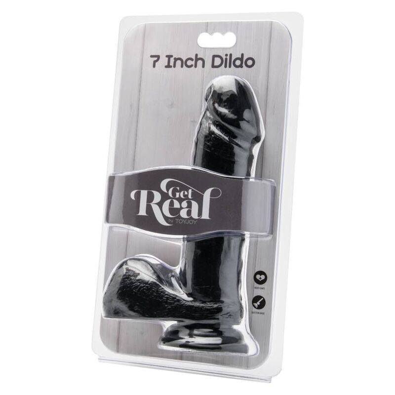 Diventa Reale - Dildo 18 Cm Con Palle Nero