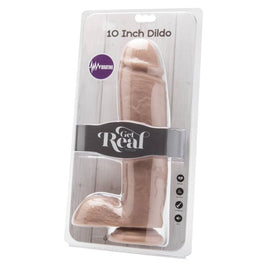 Diventa Reale - Dildo 25,5 Cm Con Palle Vibratore Pelle