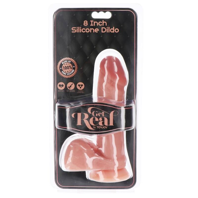 Diventa Reale - Dildo In Silicone 20,5 Cm Con Palle E Pelle