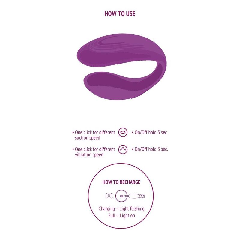 Xocoon - Vibratore Per Coppie Bound Love Viola