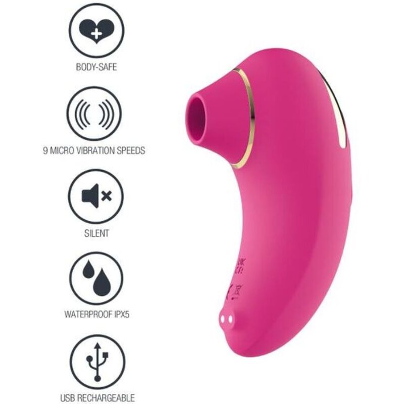 Xocoon Stimolatore ad Aria Premium in Silicone Fucsia - immagine 2