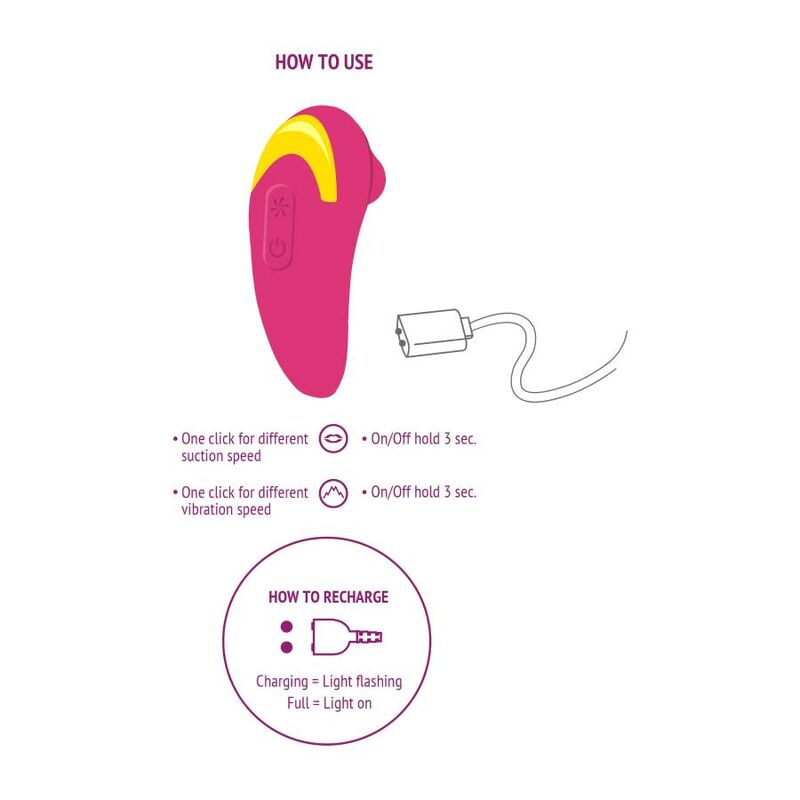 Xocoon Stimolatore ad Aria Premium in Silicone Fucsia - immagine 5