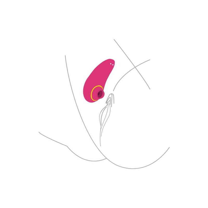 Xocoon Stimolatore ad Aria Premium in Silicone Fucsia - immagine 6