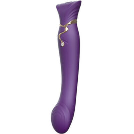 Zalo Queen Vibratore Punto G a Onde Pulsanti Premium Viola