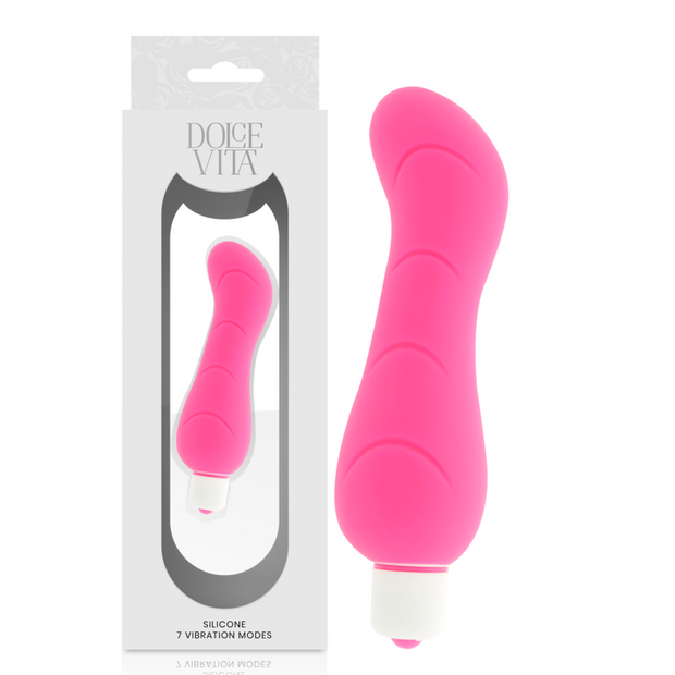 Dolce Vita Vibratore Punto G in Silicone Rosa Premium