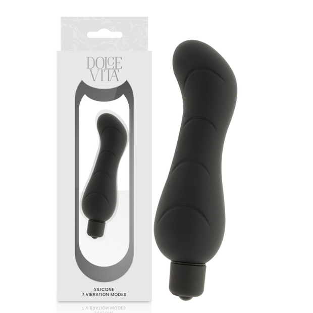 Dolce Vita Vibratore Punto G in Silicone Nero Premium