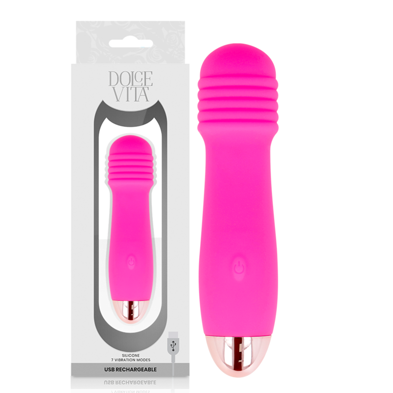 Dolce Vita Tre Rosa Vibratore Ricaricabile 7 Velocità Premium