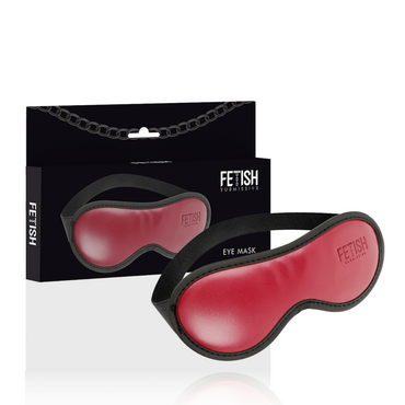 Fetish Submissive Dark Room - Maschera In Pelle Vegana Con Fodera In Neoprene