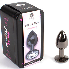 Secretplay - Plug Anale Gunmetal Piccolo 7 Cm