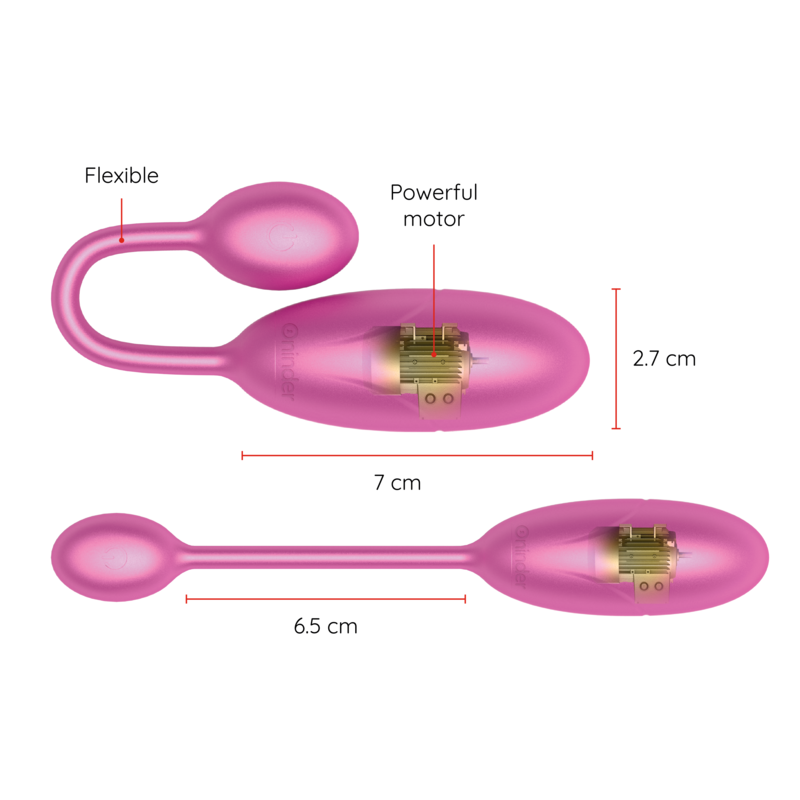 Oninder Denver Vibratore Smart con APP Rosa in Silicone Premium - immagine 3