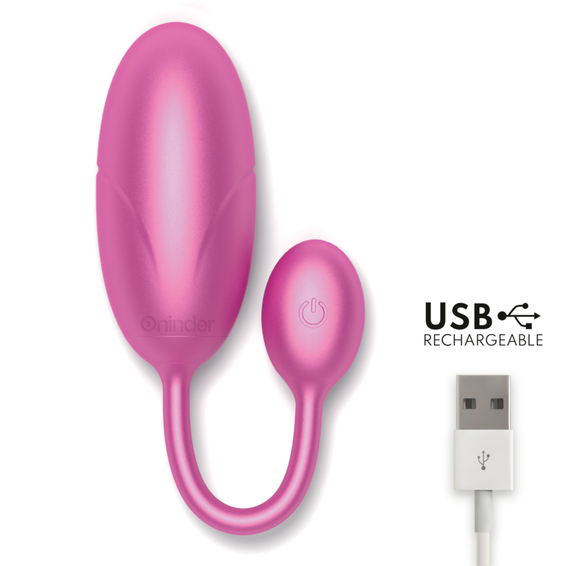 ONINDER - UOVO VIBRANTE TOKYO NERO 7,5 X 3,2 CM APP GRATUITA