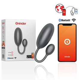 Oninder Tokyo Uovo Vibrante Smart App Nero 7,5cm Premium