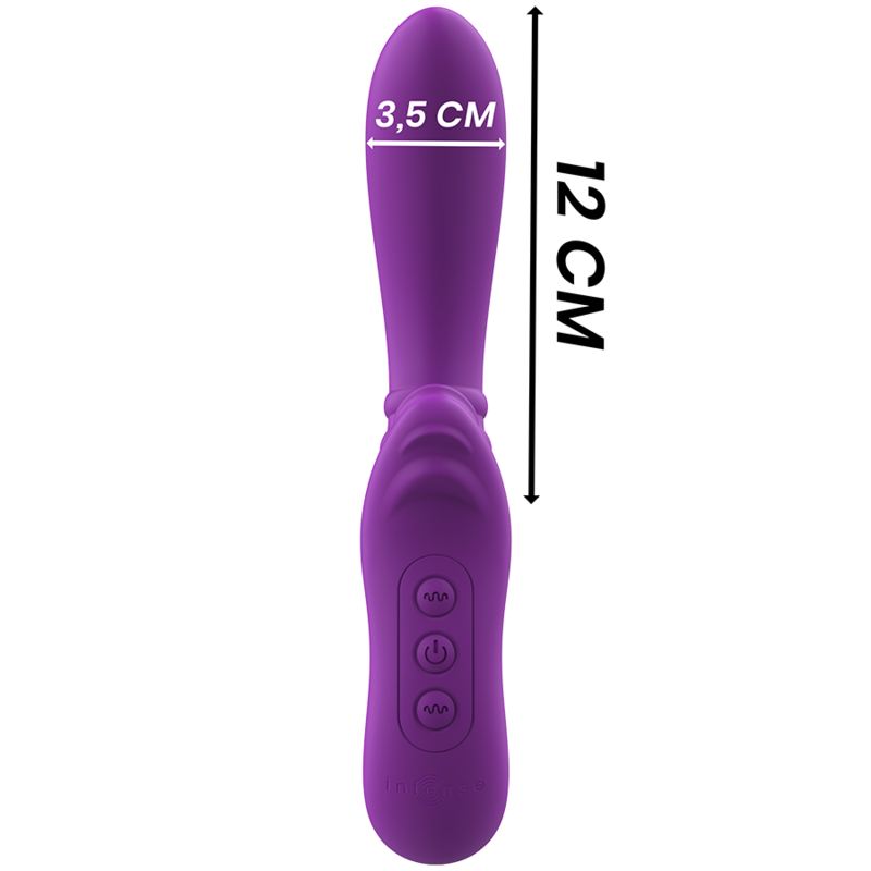 Intense Harry Vibratore Rabbit Flessibile con Lingua in Silicone - immagine 3