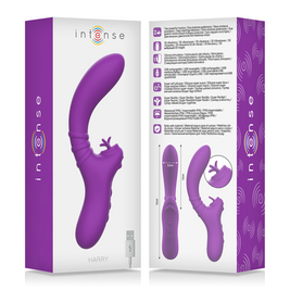 Intense Harry Vibratore Rabbit Flessibile con Lingua in Silicone - immagine 7