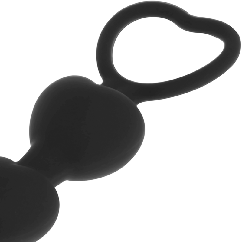 Black&Silver Mila Catena di Cuori Premium in Silicone 18cm - immagine 3