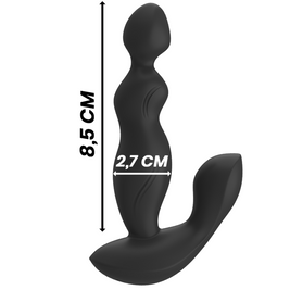 Black&Silver Plug Vibrante Cora con Telecomando in Silicone Premium - immagine 4