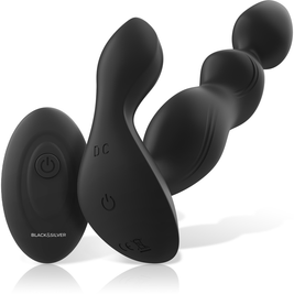 Black&Silver Plug Vibrante Cora con Telecomando in Silicone Premium - immagine 2