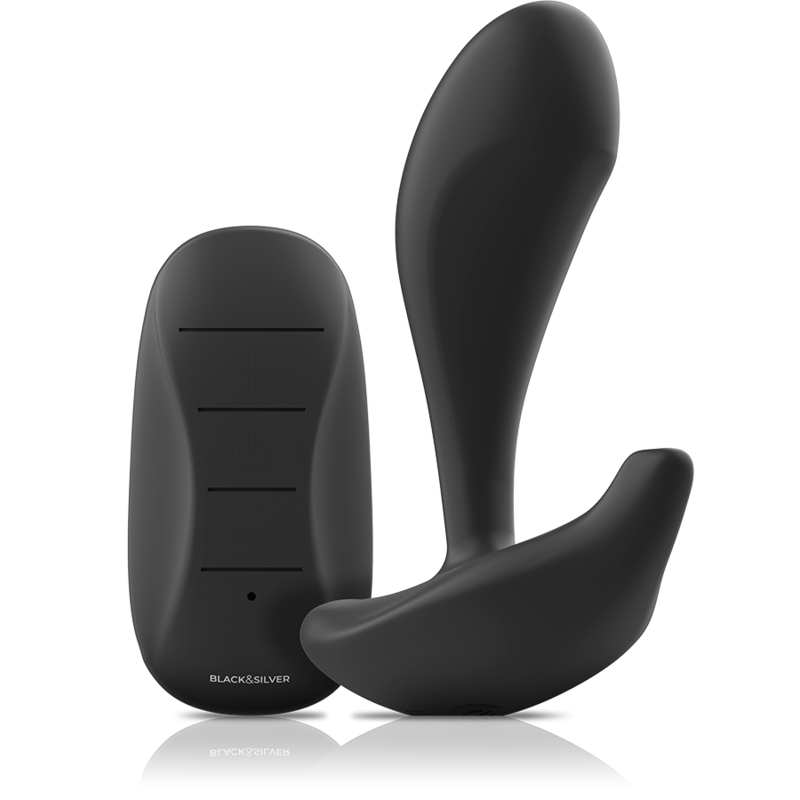 Black&Silver Dwayne Plug Premium in Silicone con Telecomando - immagine 2