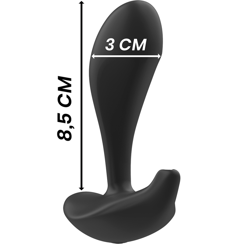 Black&Silver Dwayne Plug Premium in Silicone con Telecomando - immagine 5