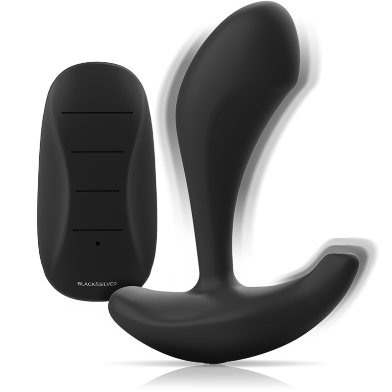 Black&Silver Dwayne Plug Premium in Silicone con Telecomando - immagine 3