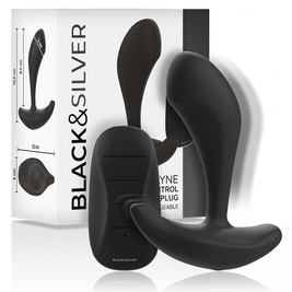 Black&Silver Dwayne Plug Premium in Silicone con Telecomando