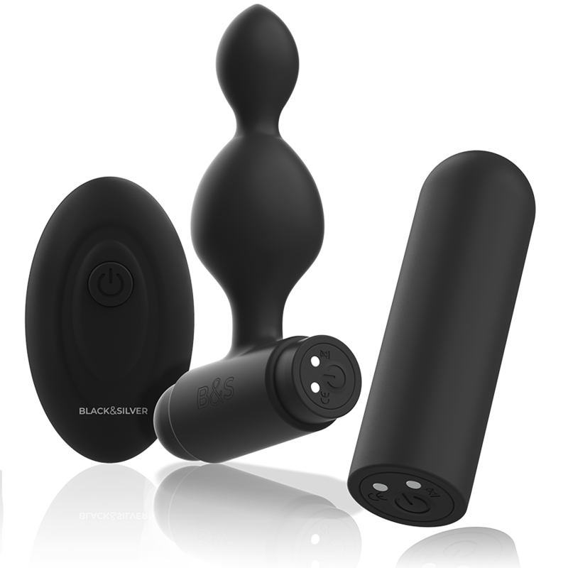 Black&Silver Tucker Plug con Telecomando in Silicone Premium - immagine 4