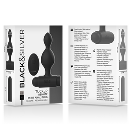 Black&Silver Tucker Plug con Telecomando in Silicone Premium - immagine 6