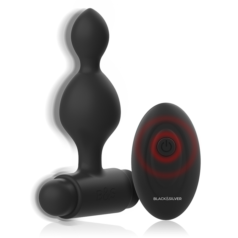 Black&Silver Tucker Plug con Telecomando in Silicone Premium - immagine 3